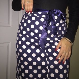 Polk-a-dotted vintage knee length skirt